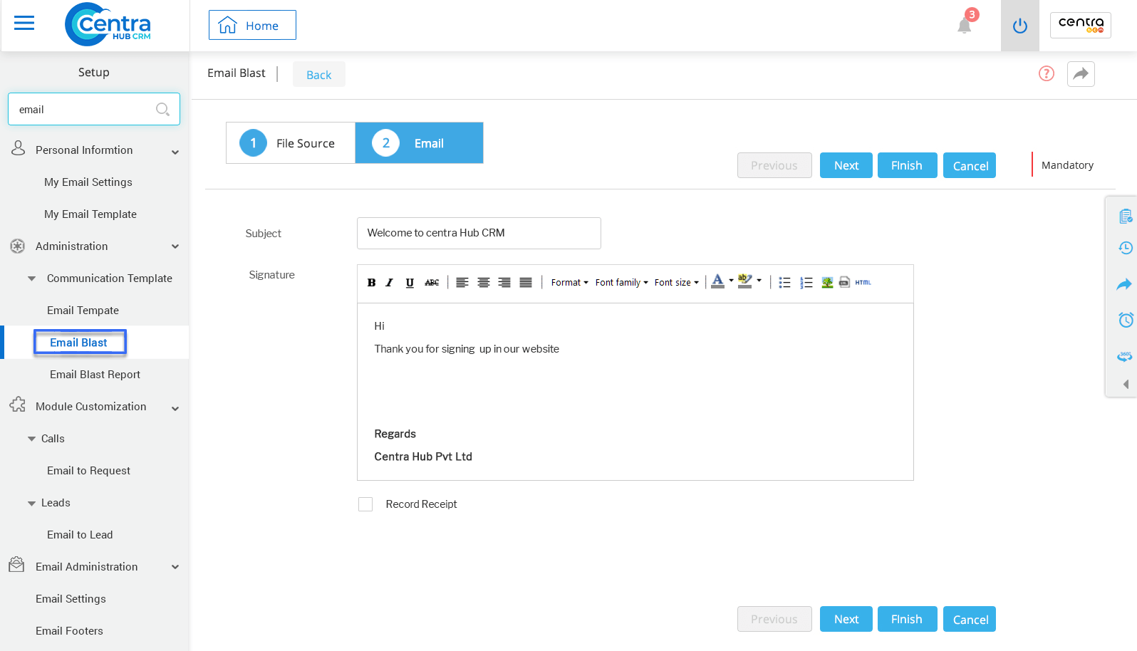 CRM System Help Docs