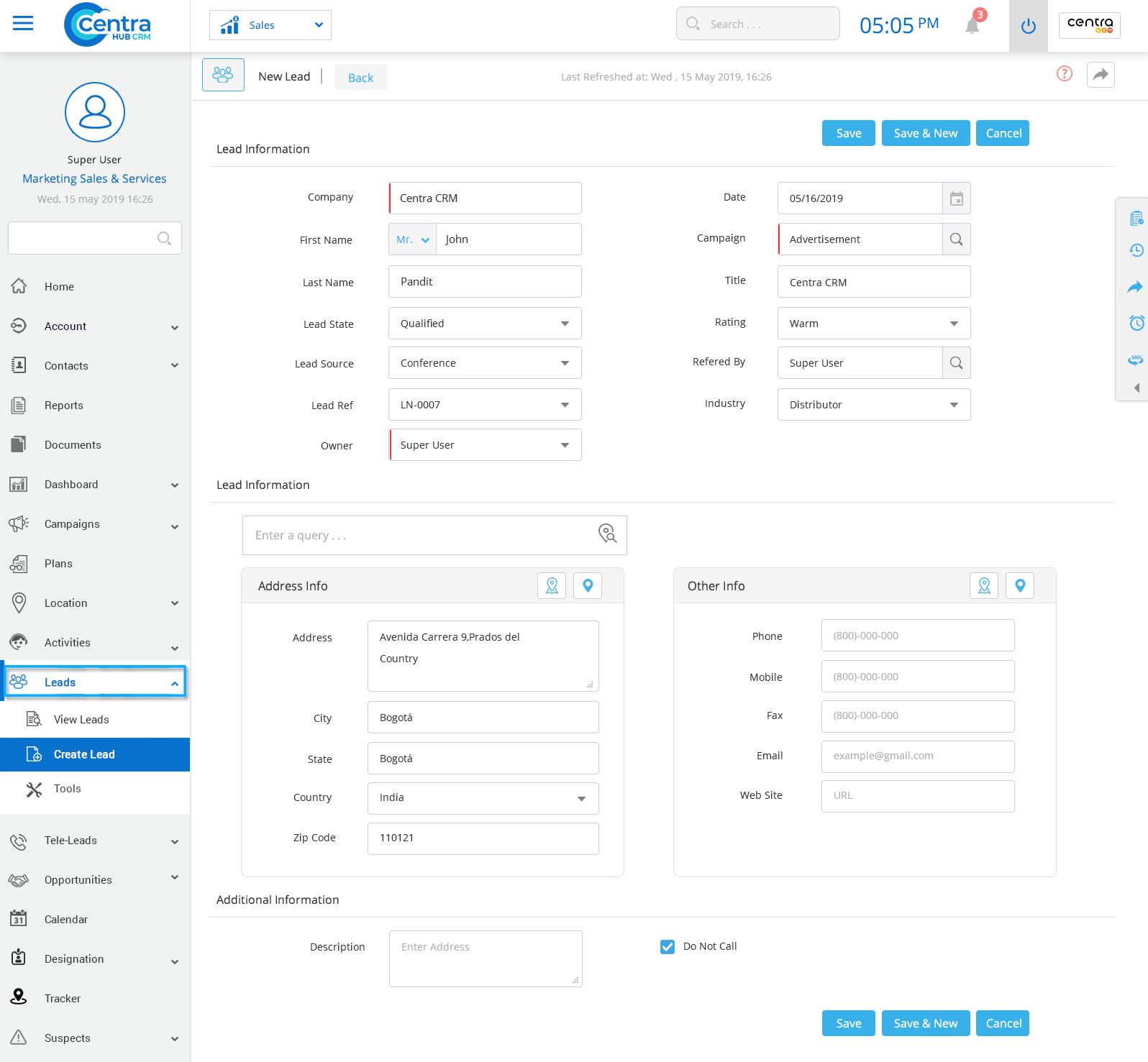 Lead Management CentraHub CRM Software