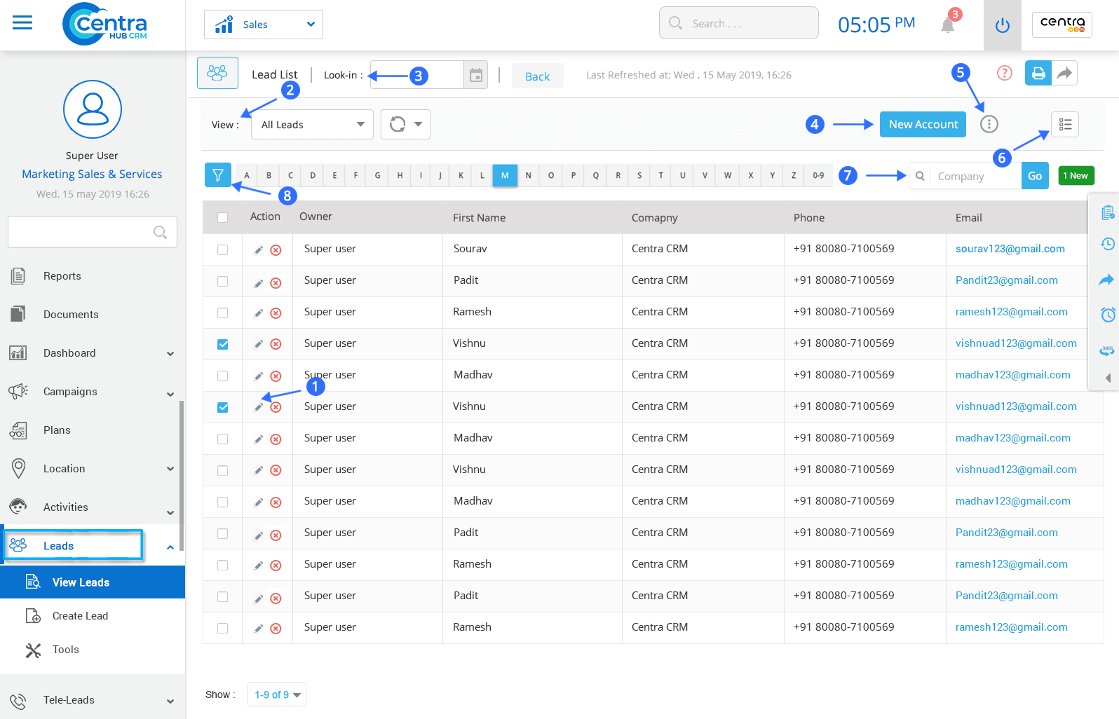 Lead Management CentraHub CRM Software