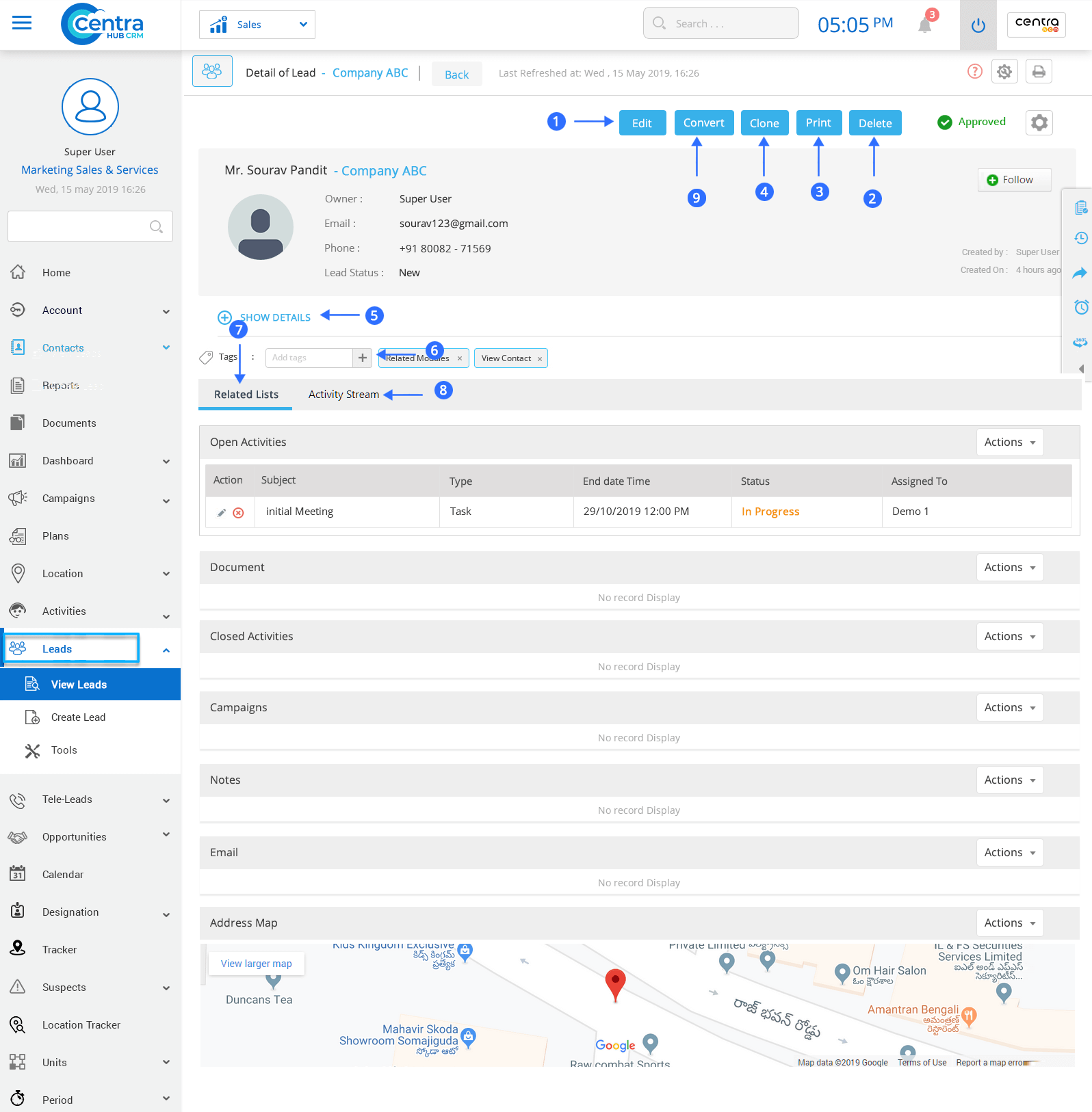 Lead Management CentraHub CRM Software