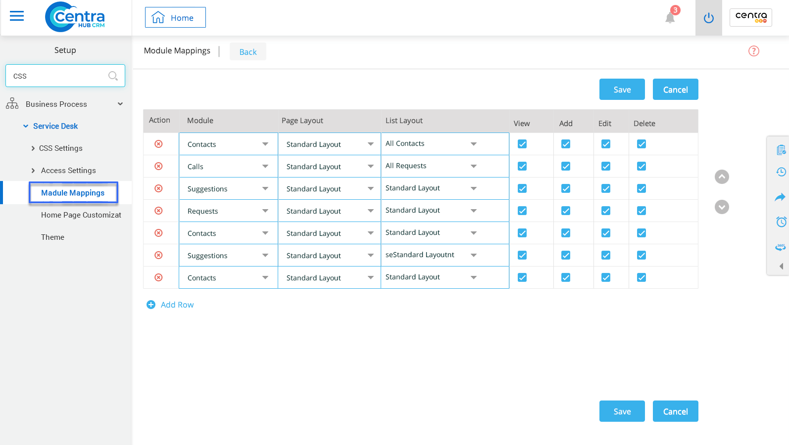 CSS Portal in CentraHub CRM CRM Software Knowledge Base