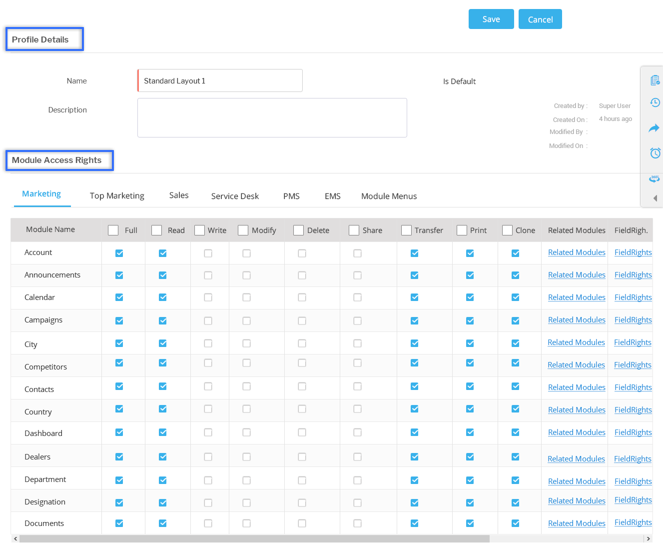 Profiles in CentraHub CRM CRM System Help Docs
