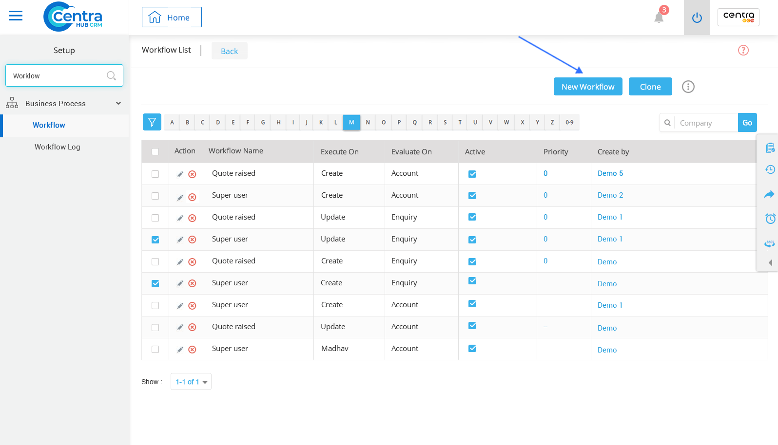 Create Workflow in CentraHub CRM CentraHub CRM Help Center