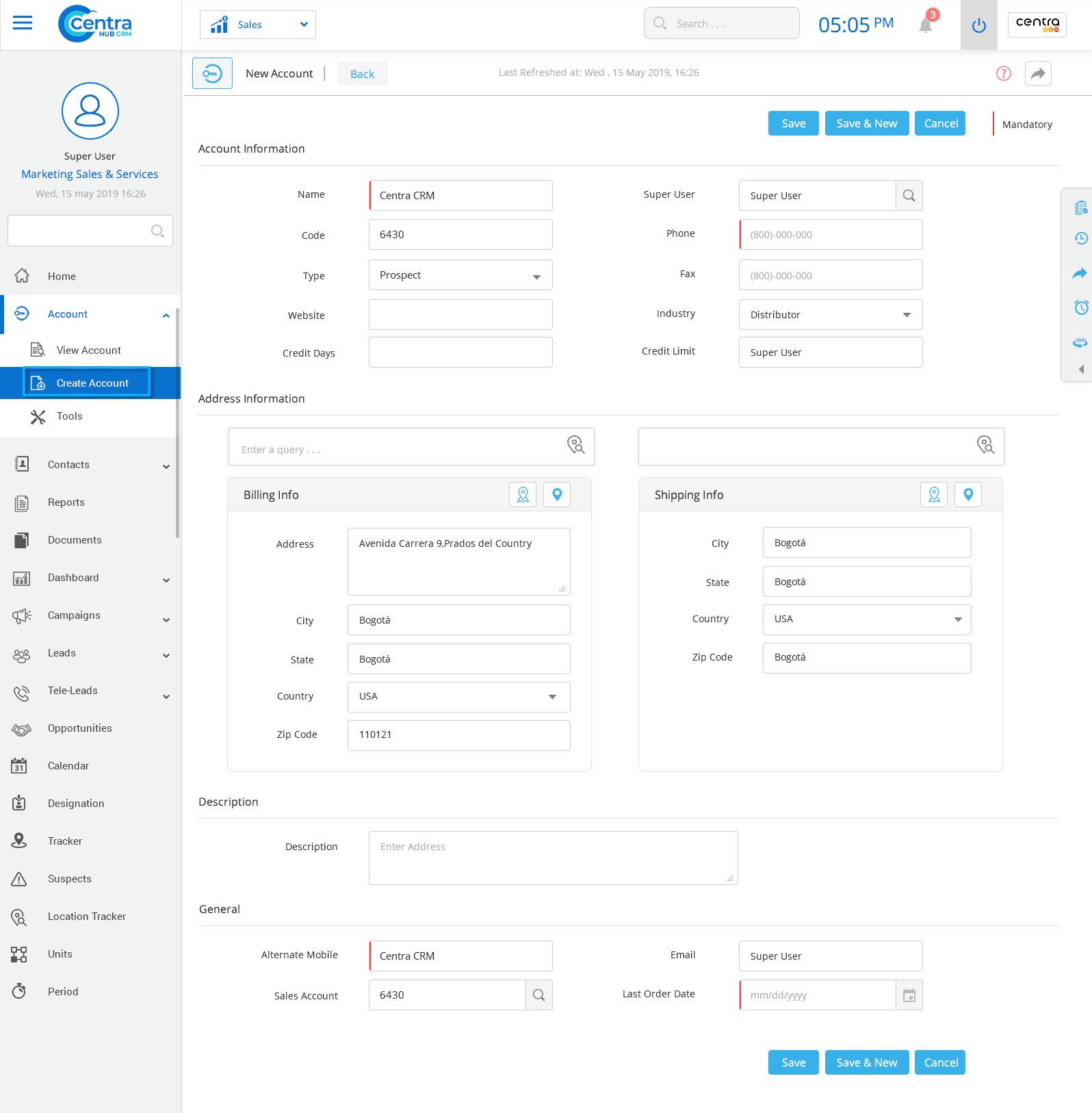 Account Module in CentraHub CRM CentraHub CRM Help Center