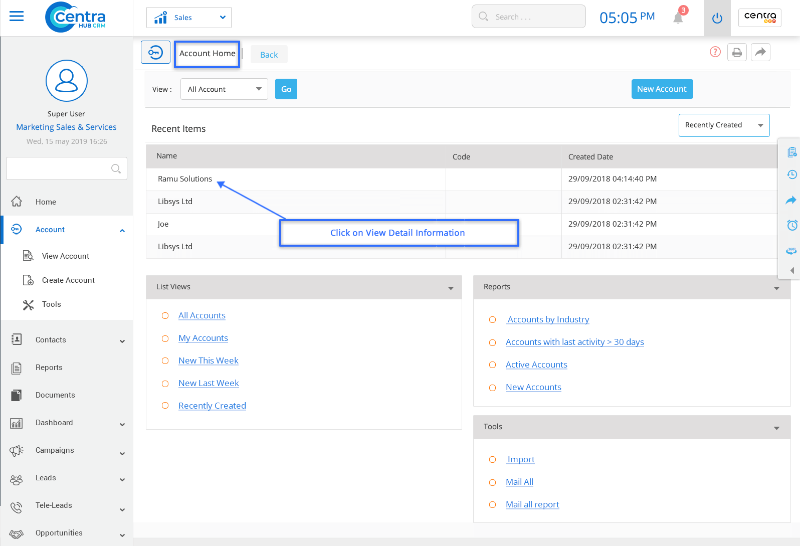 Sending emails from Modules CRM System Help Docs